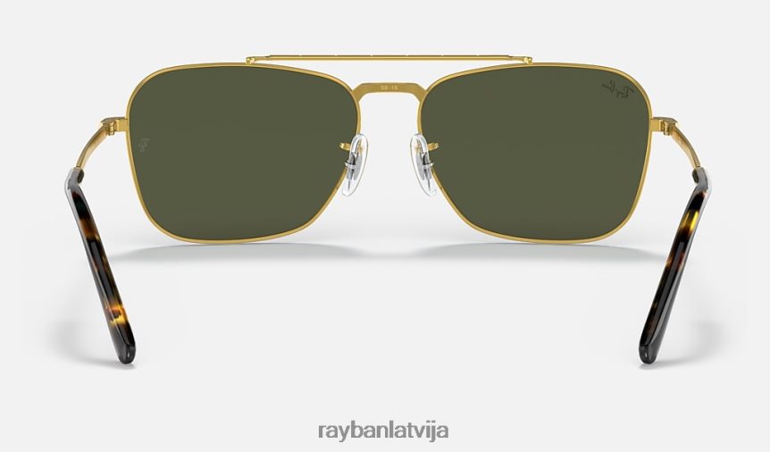 jauna karavāna pulēts zelts/zaļš F0L86X138 vīriešiem Ray-Ban saulesbrilles