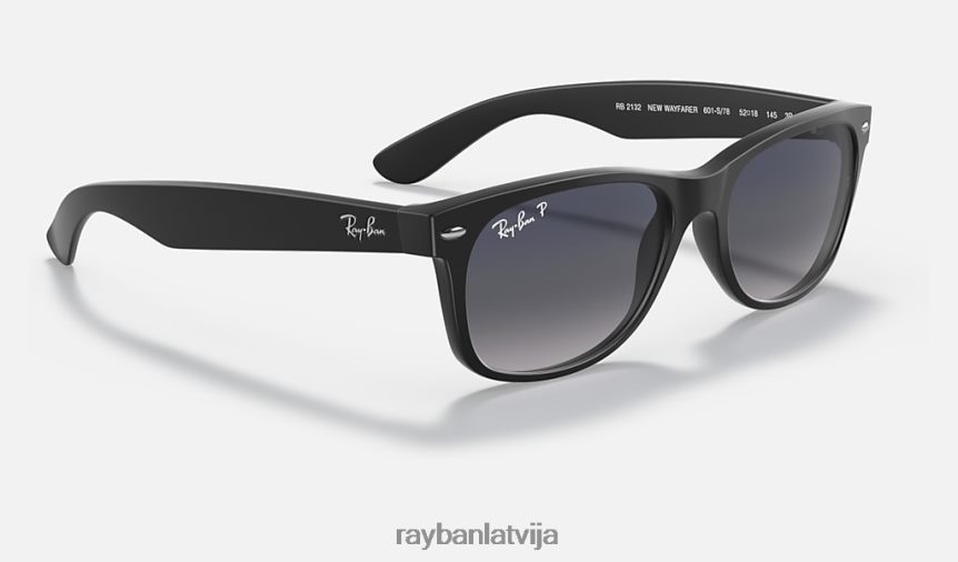 jauna wayfarer klasika matēts melns/zils/pelēks F0L86X122 vīriešiem Ray-Ban saulesbrilles