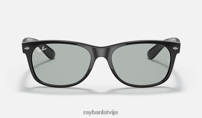 jaunas wayfarer mazgātās lēcas pulēta melna/gaiši pelēka F0L86X918 vīriešiem Ray-Ban saulesbrilles