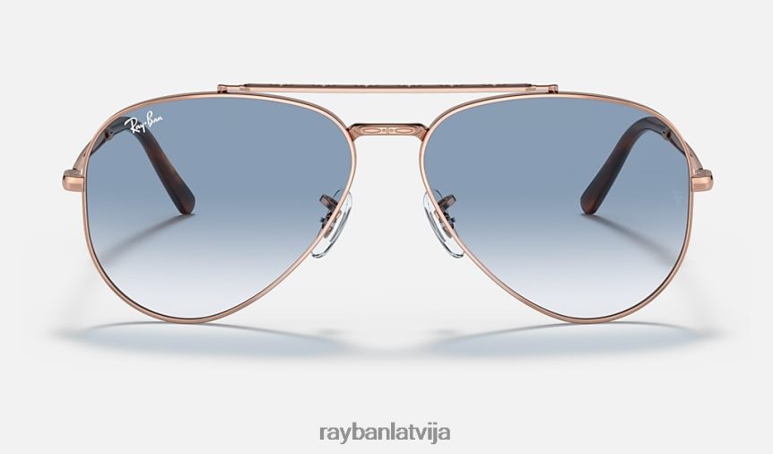 jauns aviators pulēts rozā zelts/zils F0L86X169 vīriešiem Ray-Ban saulesbrilles
