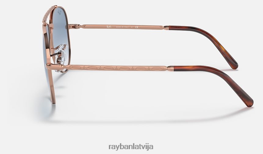jauns aviators pulēts rozā zelts/zils F0L86X169 vīriešiem Ray-Ban saulesbrilles