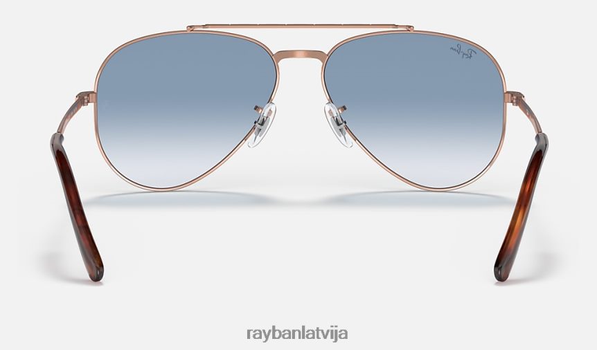 jauns aviators pulēts rozā zelts/zils F0L86X169 vīriešiem Ray-Ban saulesbrilles