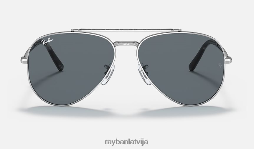 jauns aviators pulēts sudrabs/zils F0L86X171 vīriešiem Ray-Ban saulesbrilles
