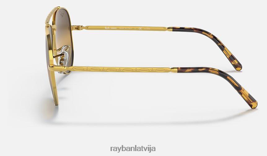 jauns aviators pulēts zelts/sudrabs/brūns F0L86X167 vīriešiem Ray-Ban saulesbrilles