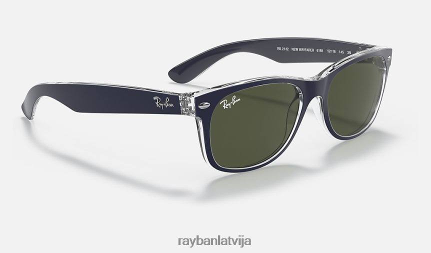 jauns wayfarer bicolor matēts zils/zaļš F0L86X678 vīriešiem Ray-Ban saulesbrilles