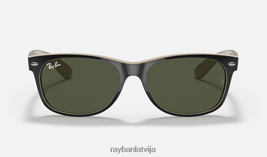 jauns wayfarer krāsu sajaukums pulēta melna/zaļa F0L86X352 vīriešiem Ray-Ban saulesbrilles