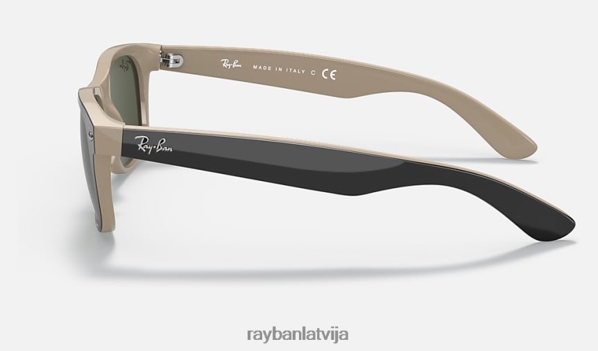 jauns wayfarer krāsu sajaukums pulēta melna/zaļa F0L86X352 vīriešiem Ray-Ban saulesbrilles