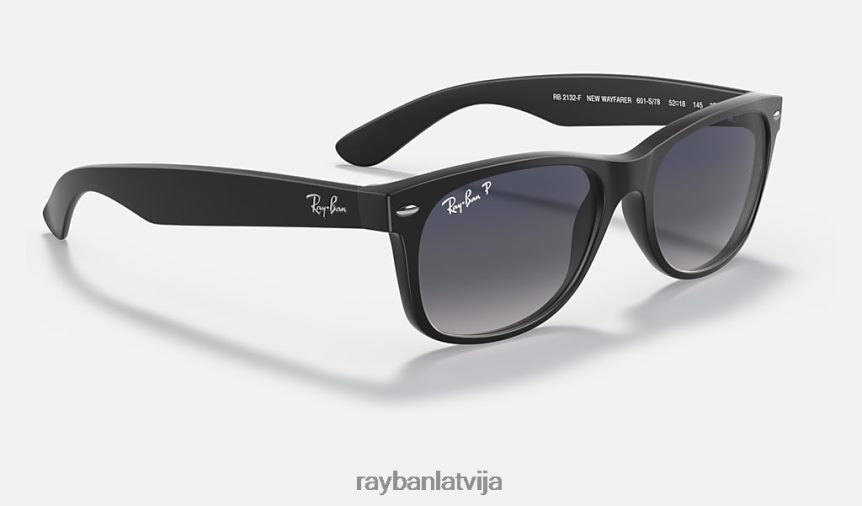 jauns wayfarer matēts matēts melns/zils/pelēks F0L86X966 vīriešiem Ray-Ban saulesbrilles