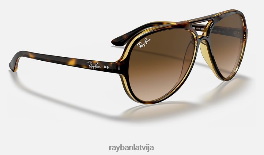 kaķi 5000 klasika pulēta gaiši havana/gaiši brūna F0L86X533 vīriešiem Ray-Ban saulesbrilles