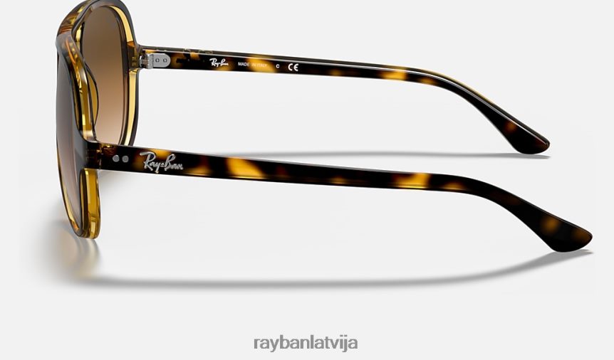 kaķi 5000 klasika pulēta gaiši havana/gaiši brūna F0L86X533 vīriešiem Ray-Ban saulesbrilles