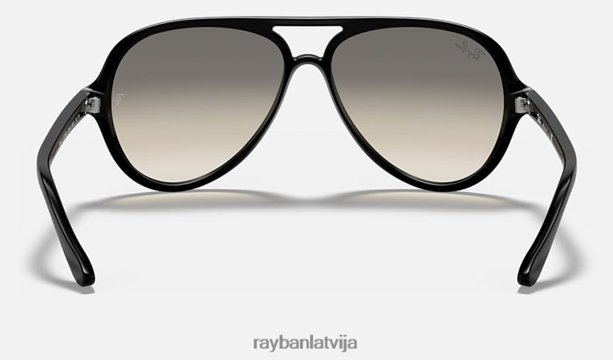 kaķi 5000 klasika pulēta melna/gaiši pelēka F0L86X534 vīriešiem Ray-Ban saulesbrilles