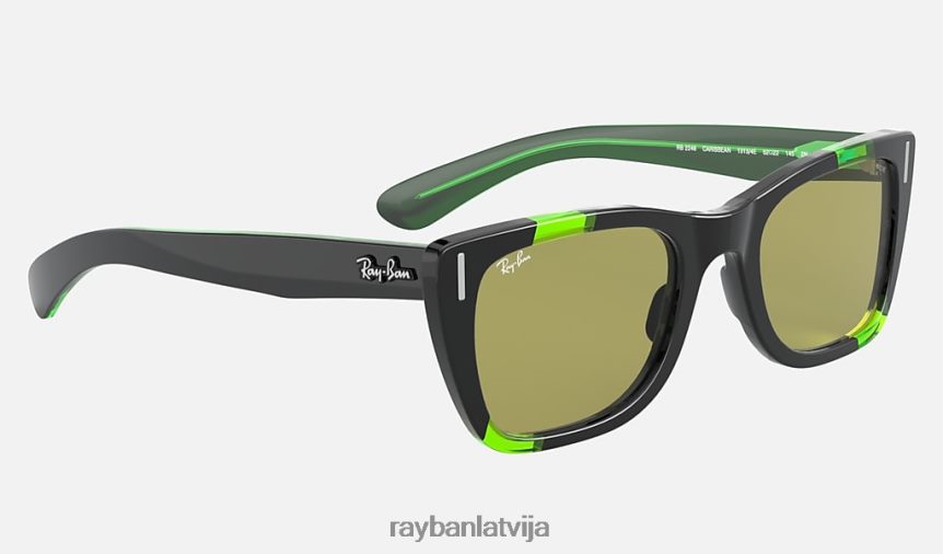 karību zaļais fluo pulēta melna/zaļa fotohroma F0L86X1135 vīriešiem Ray-Ban saulesbrilles