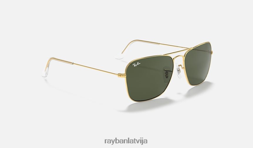 karavāna pulēts zelts/zaļš F0L86X546 vīriešiem Ray-Ban saulesbrilles
