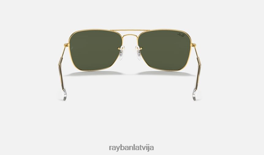karavāna pulēts zelts/zaļš F0L86X546 vīriešiem Ray-Ban saulesbrilles