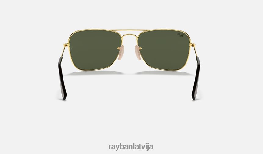 karavāna pulēts zelts/zaļš F0L86X547 vīriešiem Ray-Ban saulesbrilles