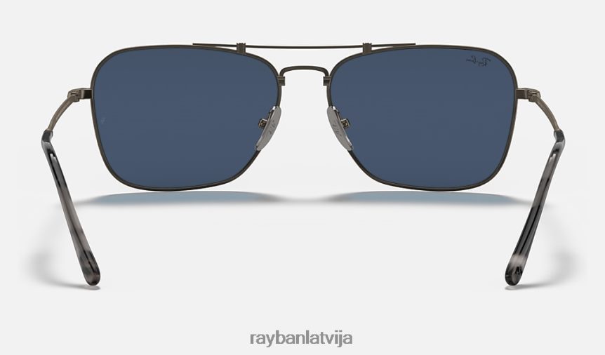 karavāna titāna matēts pelēks/zils F0L86X1073 vīriešiem Ray-Ban saulesbrilles