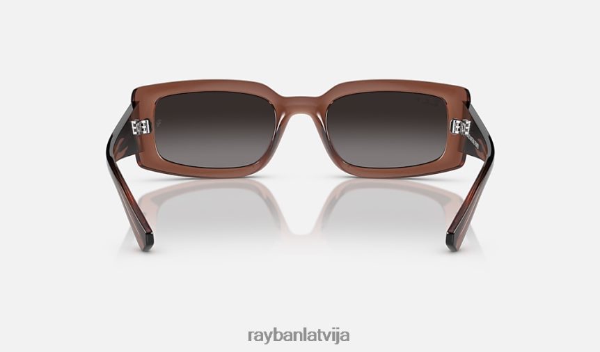 kiliane uz bio bāzes pulēta caurspīdīga brūna/pelēka F0L86X134 vīriešiem Ray-Ban saulesbrilles