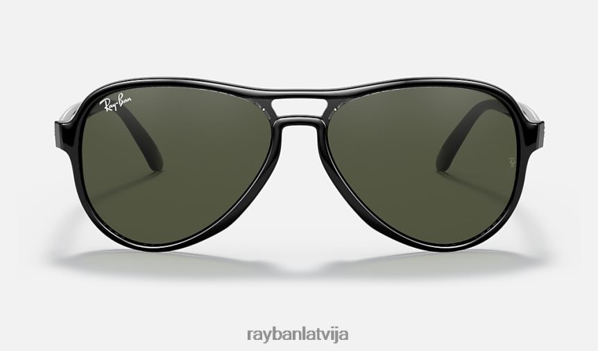 klaidonis pulēta melna/zaļa F0L86X1256 vīriešiem Ray-Ban saulesbrilles