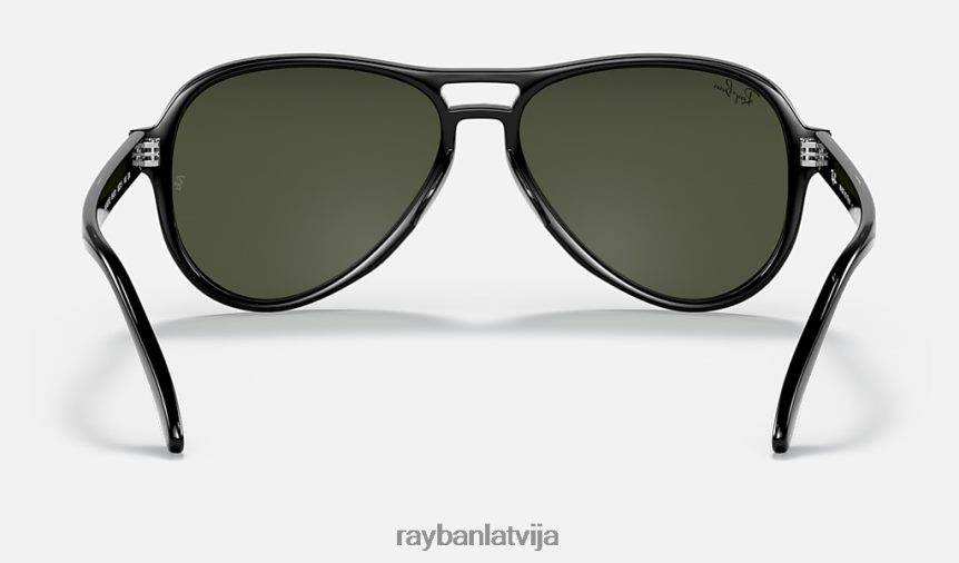 klaidonis pulēta melna/zaļa F0L86X1256 vīriešiem Ray-Ban saulesbrilles