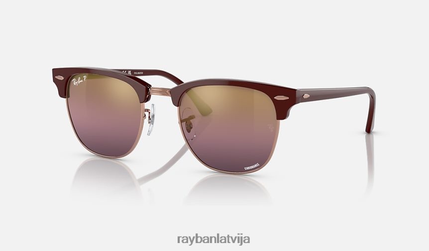 klubmeistara hromance pulēta bordo uz rozā zelta/zelta/sarkana F0L86X568 vīriešiem Ray-Ban saulesbrilles