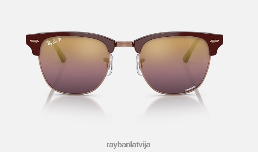 klubmeistara hromance pulēta bordo uz rozā zelta/zelta/sarkana F0L86X568 vīriešiem Ray-Ban saulesbrilles