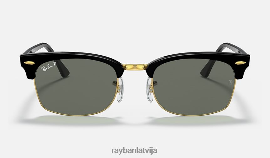 klubmeistara laukums pulēta melna/zaļa F0L86X1079 vīriešiem Ray-Ban saulesbrilles