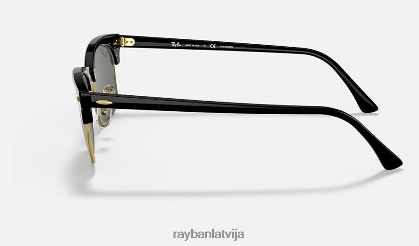 klubmeistara laukums pulēta melna/zaļa F0L86X1079 vīriešiem Ray-Ban saulesbrilles