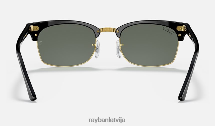 klubmeistara laukums pulēta melna/zaļa F0L86X1079 vīriešiem Ray-Ban saulesbrilles