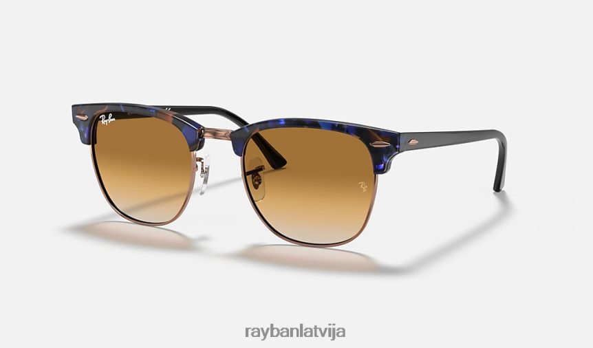 klubmeistars fleks pulēta brūna/zila/gaiši brūna F0L86X718 vīriešiem Ray-Ban saulesbrilles