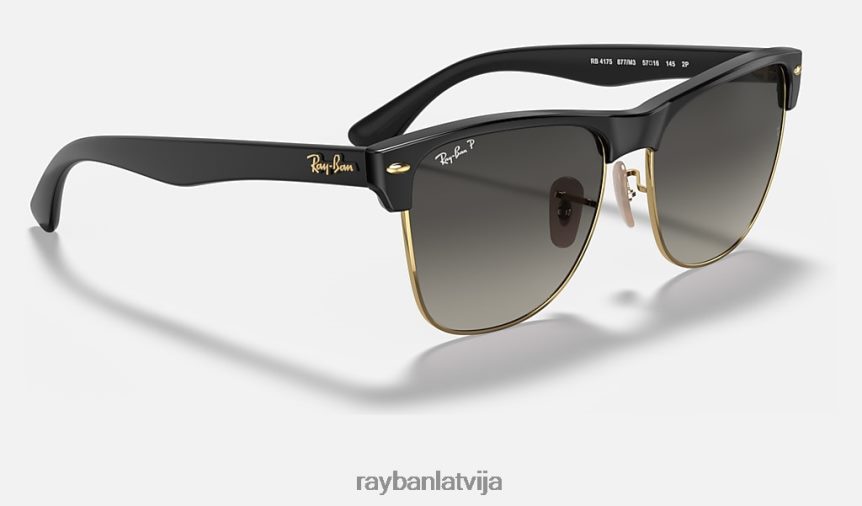 klubmeistars liela izmēra matēts melns/pelēks F0L86X660 vīriešiem Ray-Ban saulesbrilles