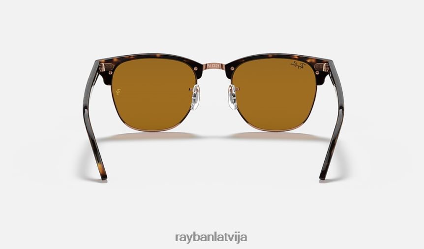 klubmeistaru klasika pulēta havana/brūns F0L86X55 vīriešiem Ray-Ban saulesbrilles