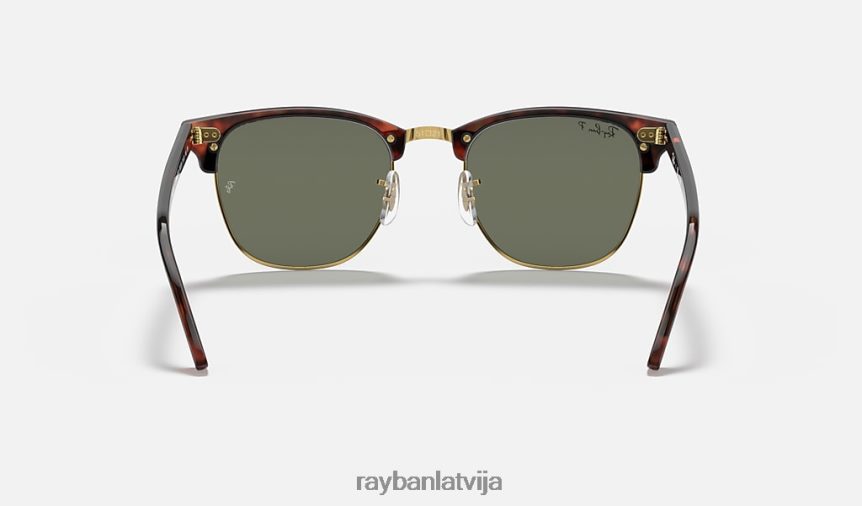 klubmeistaru klasika pulēta sarkana havana/zaļa F0L86X60 vīriešiem Ray-Ban saulesbrilles