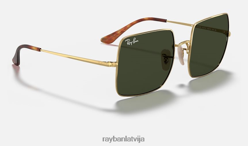 kvadrātveida 1971 klasika pulēts zelts/zaļš F0L86X608 vīriešiem Ray-Ban saulesbrilles