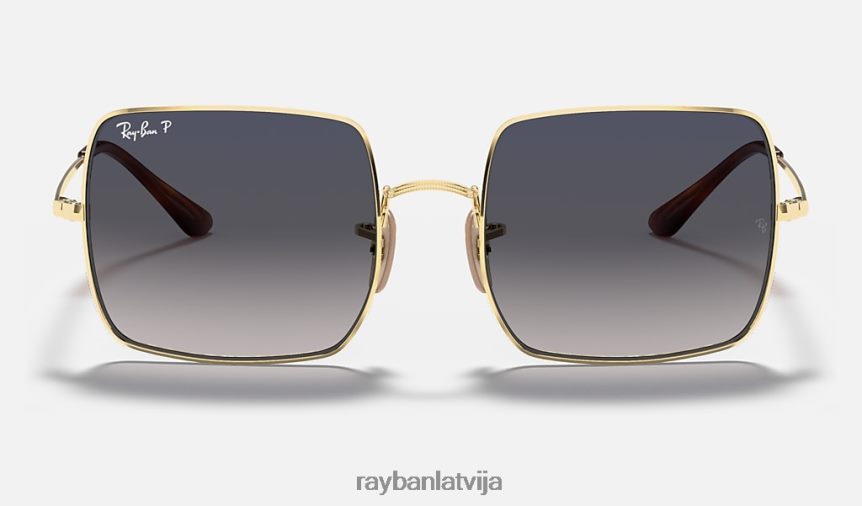kvadrātveida 1971 klasika pulēts zelts/zils/pelēks F0L86X607 vīriešiem Ray-Ban saulesbrilles