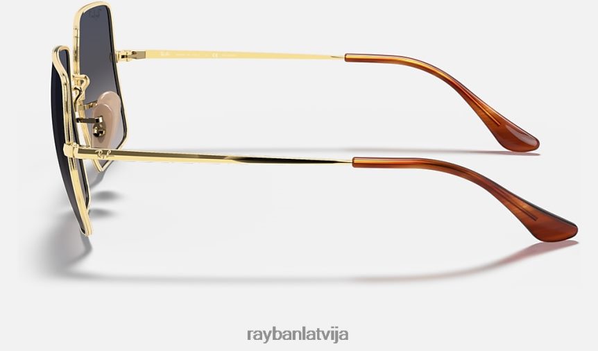 kvadrātveida 1971 klasika pulēts zelts/zils/pelēks F0L86X607 vīriešiem Ray-Ban saulesbrilles