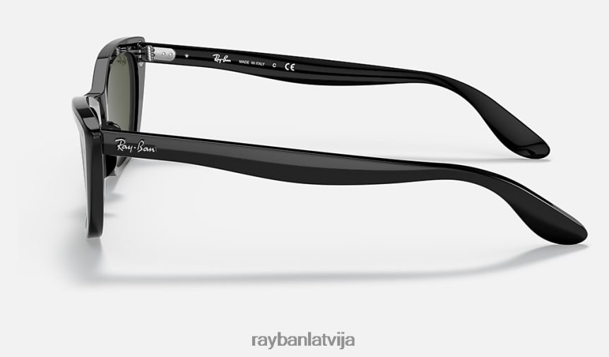lēdija burbanka pulēta melna/zaļa F0L86X1153 vīriešiem Ray-Ban saulesbrilles