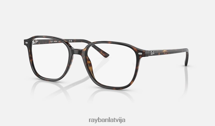 leonarda pārejas pulēta havana/dzidra/pelēka F0L86X478 vīriešiem Ray-Ban saulesbrilles