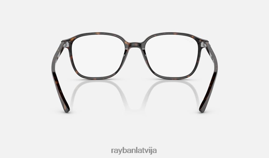 leonarda pārejas pulēta havana/dzidra/pelēka F0L86X478 vīriešiem Ray-Ban saulesbrilles