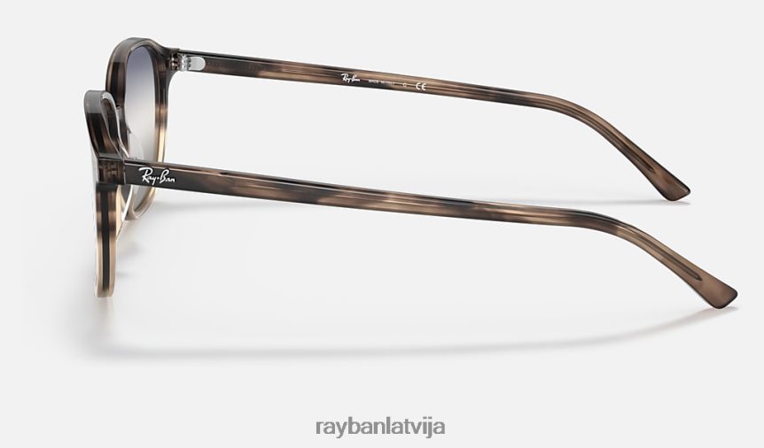 leonards divgradients pulēta brūna havana/zila/pelēka F0L86X1143 vīriešiem Ray-Ban saulesbrilles