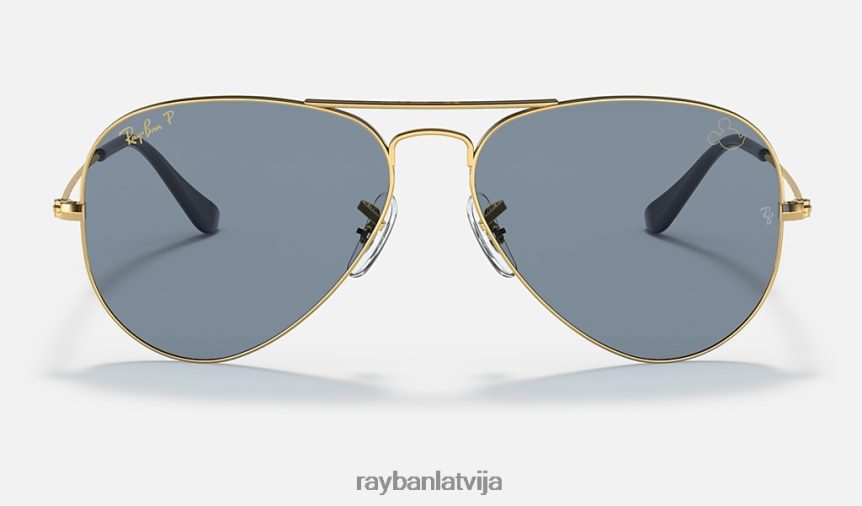lidotājs Mikijs wdw50 pulēts zelts/zils/sudrabs F0L86X1357 vīriešiem Ray-Ban saulesbrilles