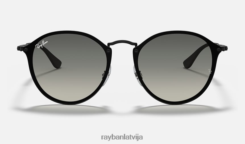liesmas apaļas matēts melns/pelēks F0L86X706 vīriešiem Ray-Ban saulesbrilles