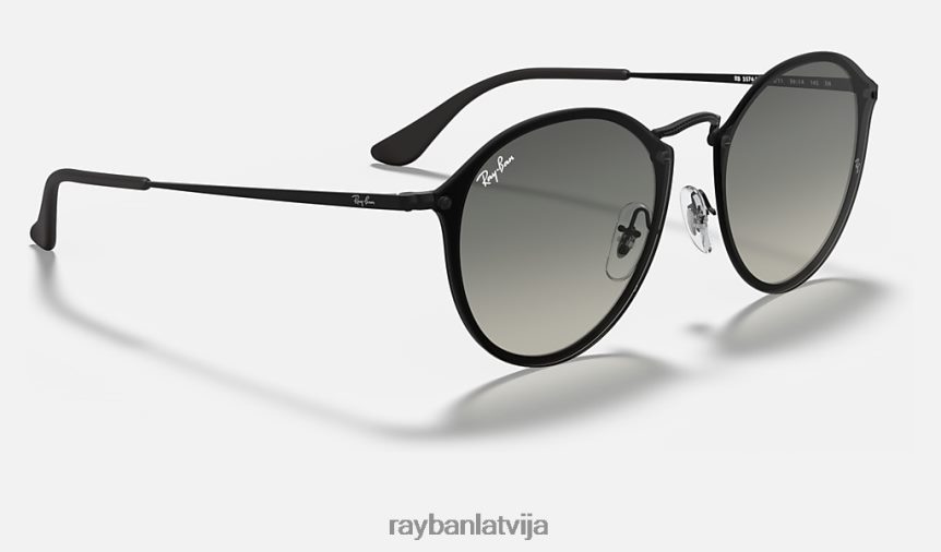 liesmas apaļas matēts melns/pelēks F0L86X706 vīriešiem Ray-Ban saulesbrilles