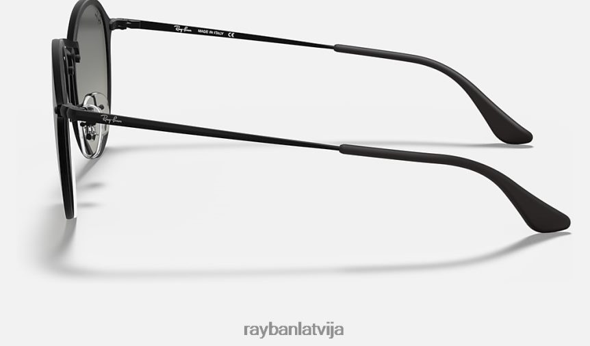 liesmas apaļas matēts melns/pelēks F0L86X706 vīriešiem Ray-Ban saulesbrilles