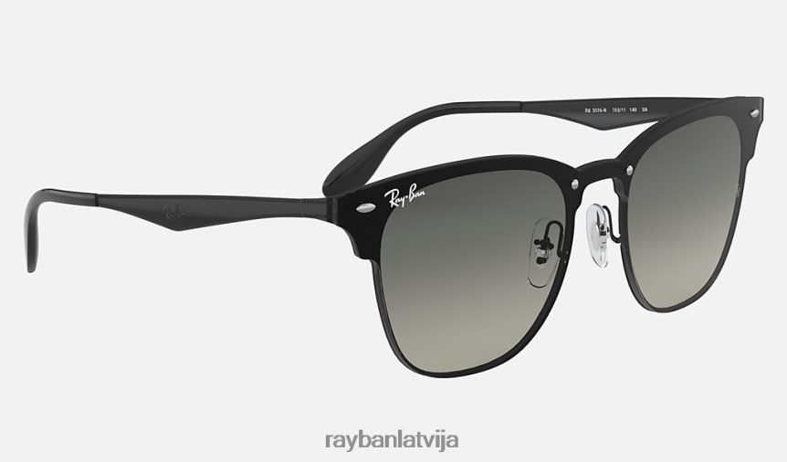 liesmas klubmeistars matēts melns/pelēks F0L86X649 vīriešiem Ray-Ban saulesbrilles