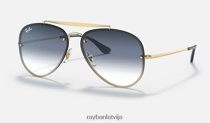liesmojošs aviators matēts zelts/zils/pelēks F0L86X591 vīriešiem Ray-Ban saulesbrilles
