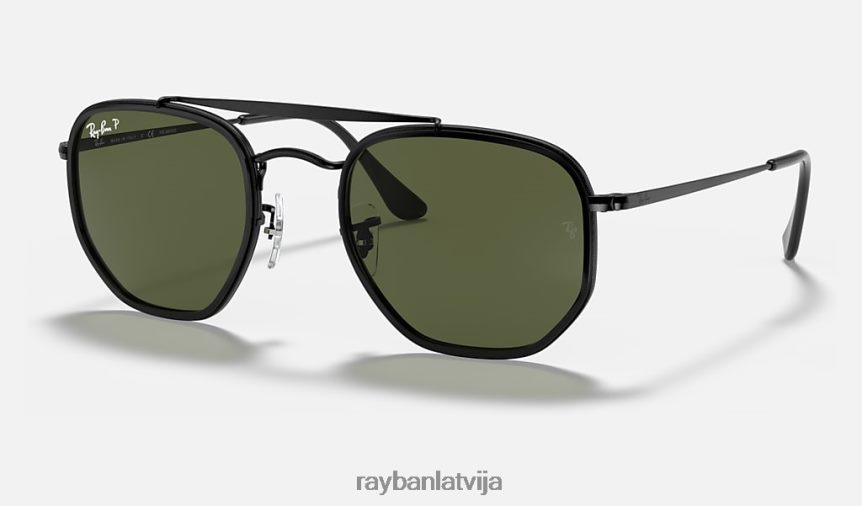 maršals ii pulēta melna/zaļa F0L86X694 vīriešiem Ray-Ban saulesbrilles