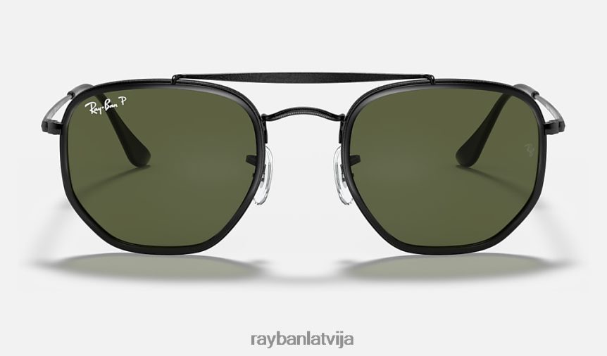 maršals ii pulēta melna/zaļa F0L86X694 vīriešiem Ray-Ban saulesbrilles