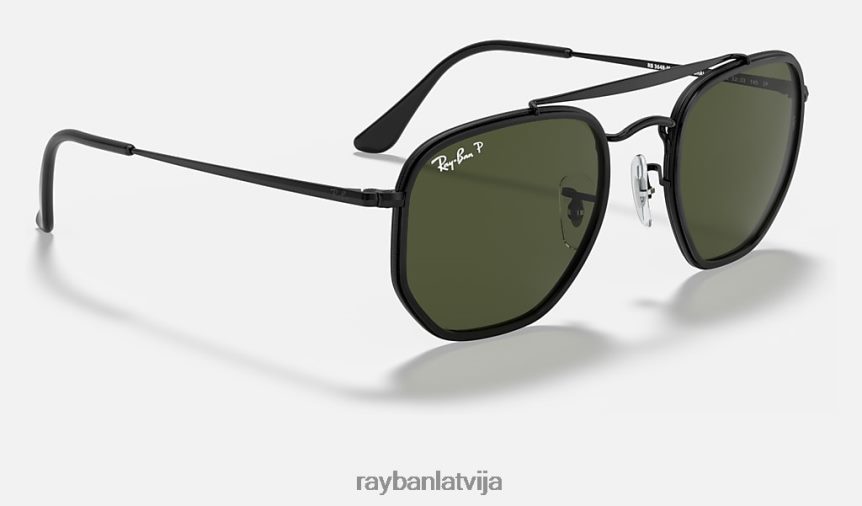 maršals ii pulēta melna/zaļa F0L86X694 vīriešiem Ray-Ban saulesbrilles