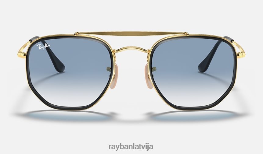 maršals ii pulēts zelts/gaiši zils F0L86X689 vīriešiem Ray-Ban saulesbrilles
