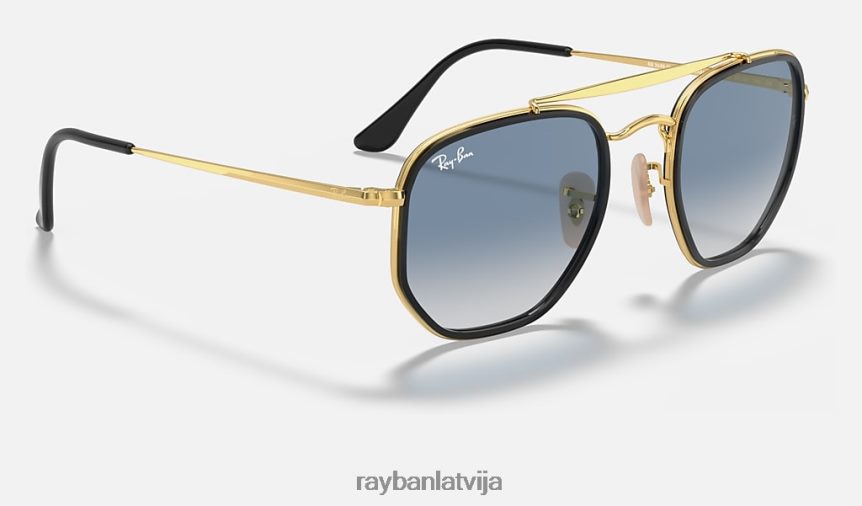 maršals ii pulēts zelts/gaiši zils F0L86X689 vīriešiem Ray-Ban saulesbrilles